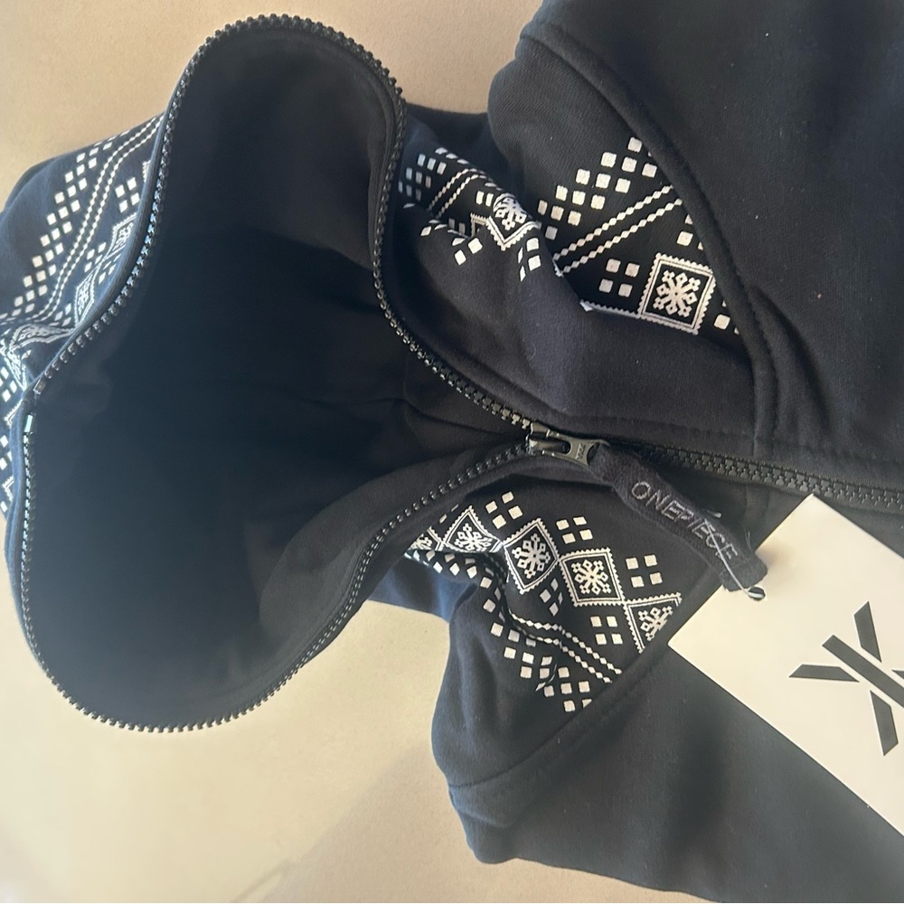 Onepiece Black and White Hoodie